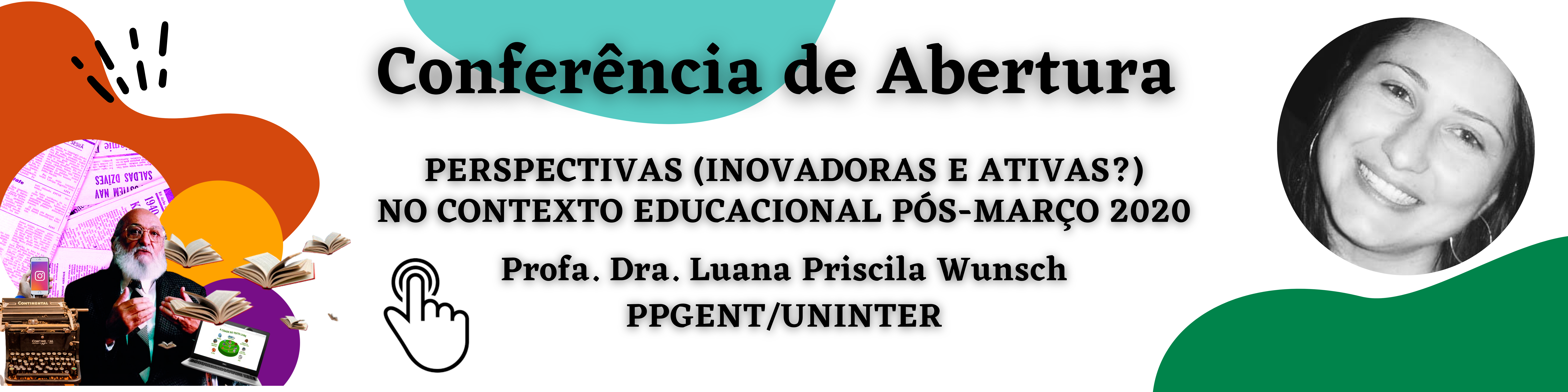 Banner com a chamada para a conferência de abertura do UEADSL2021.2